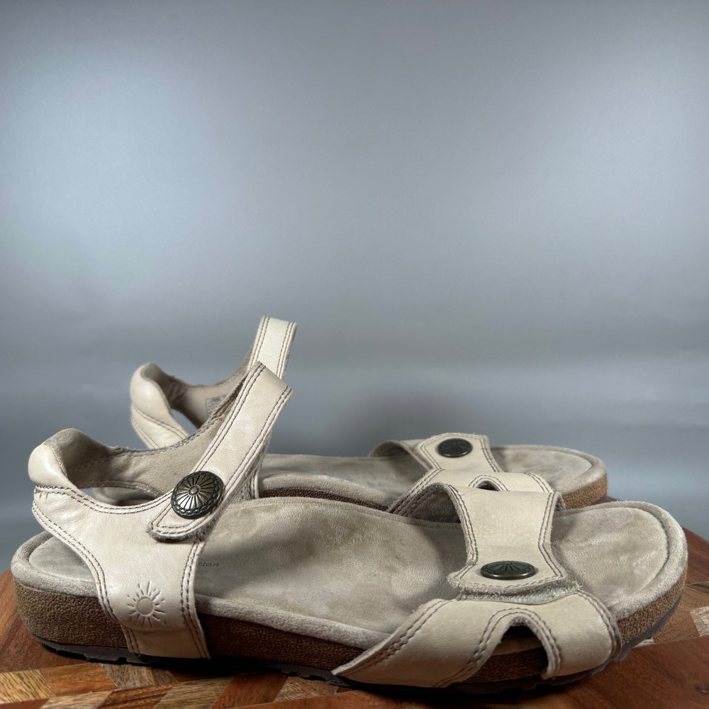 Taos Louise Stone‎ Leather Adjustable Strap Sandals Womens 10 Euro 41 RLOU-13089